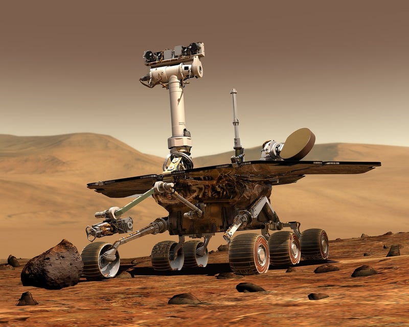 Futuristic Mars Expedition